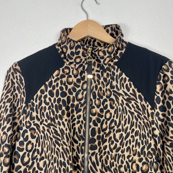 Chico's Zenergy Cheetah-Print Zip Athletic Jacket Size 1 (Us 8-10) - Picture 4 of 12